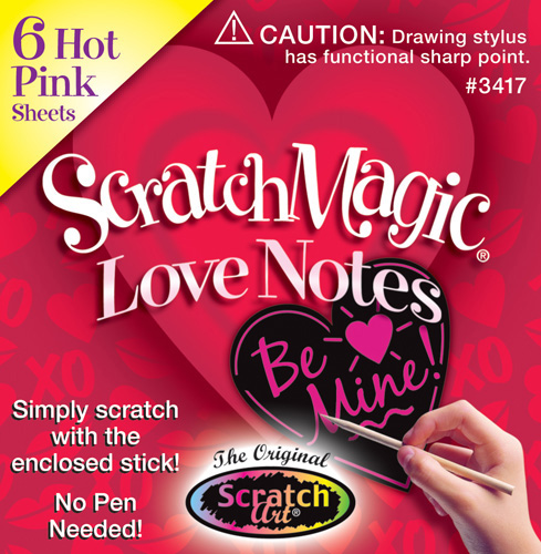 Набор мини - стикеров Scratch Art Сердечки  